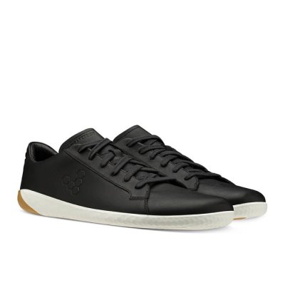 Vivobarefoot Men's Geo Court Casual Shoes - Black USA [SNC610587]